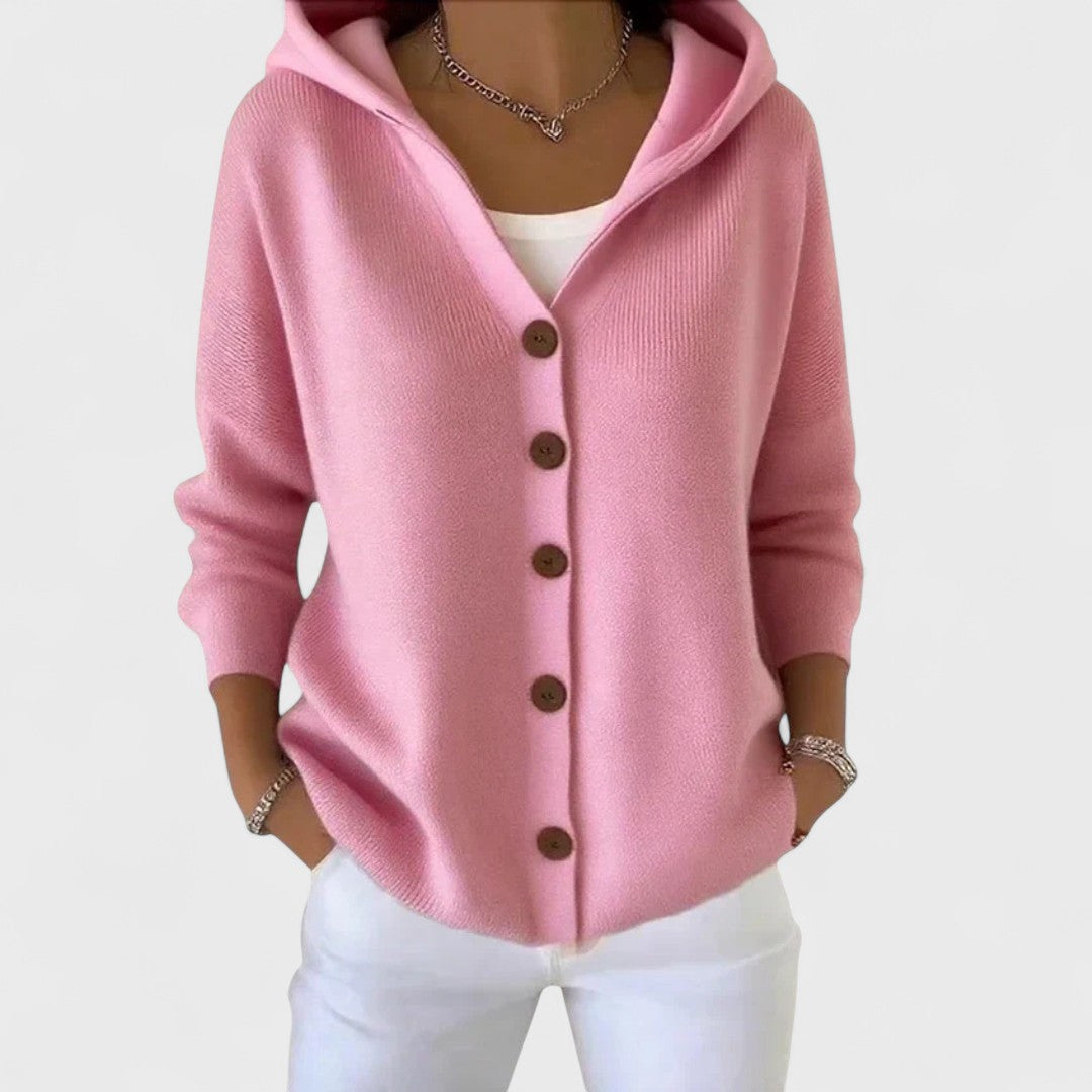 Cédrine® | Cardigan morbido con cappuccio